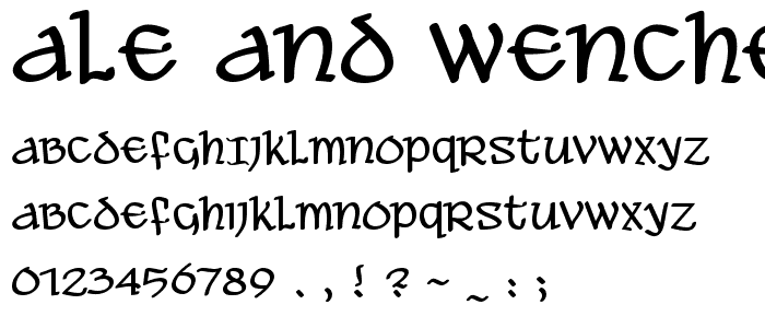 Ale and Wenches BB font